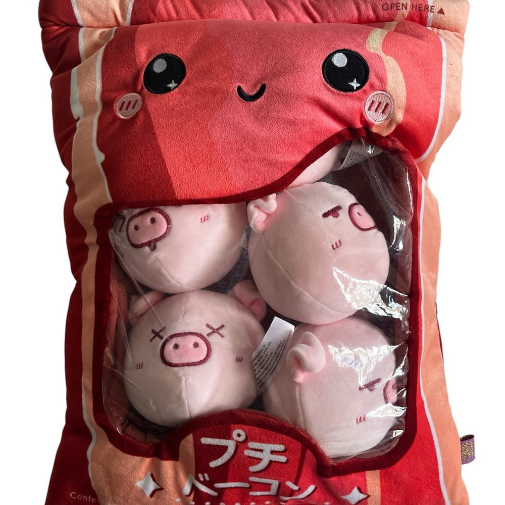 Amuse Bacon Bit Pig Plush Set